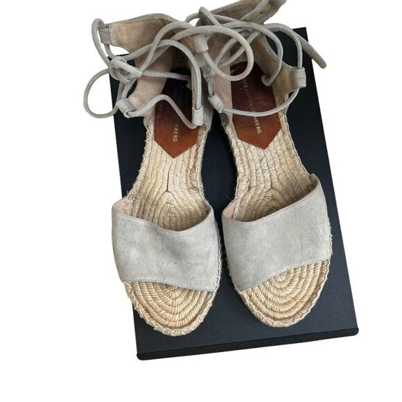 Diane Von Furstenberg Dakota Suede Gladiator Espadrille Sandals size 8 - Picture 6 of 8